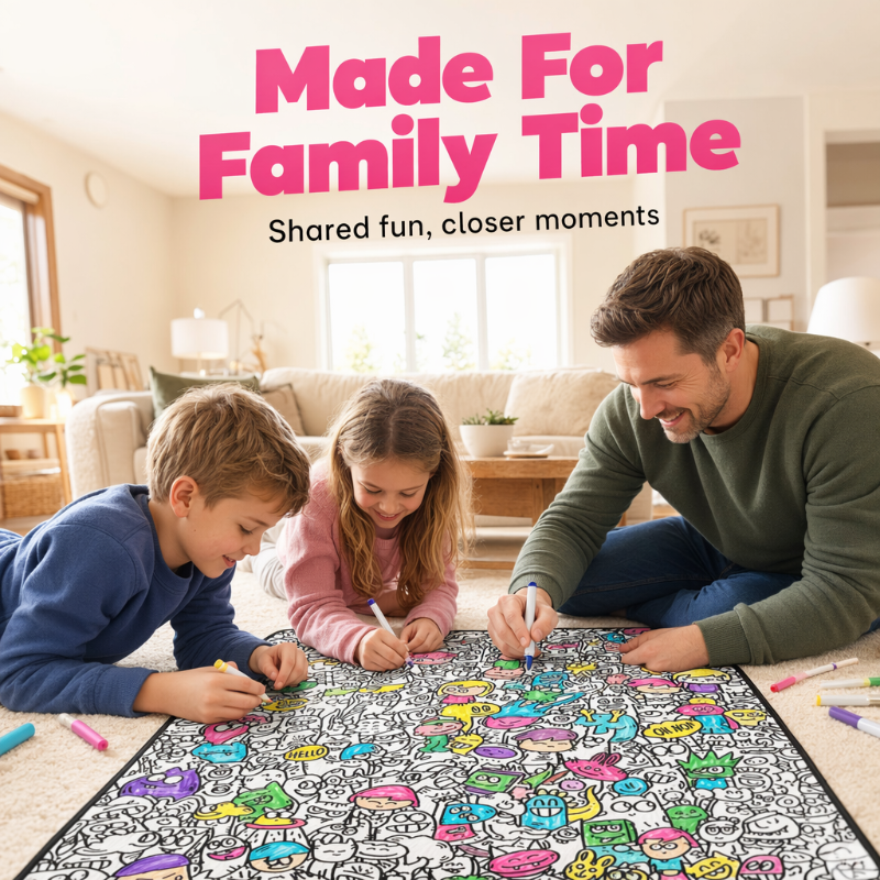 Family Bonding DIY Drawing Blanket
