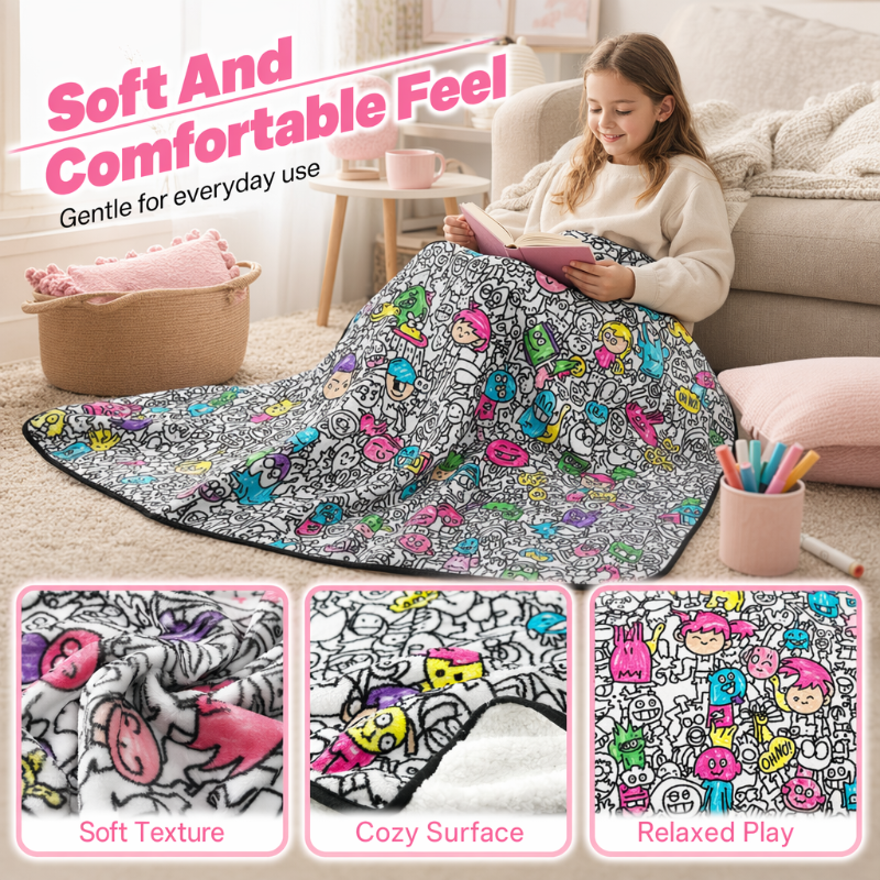Family Bonding DIY Drawing Blanket