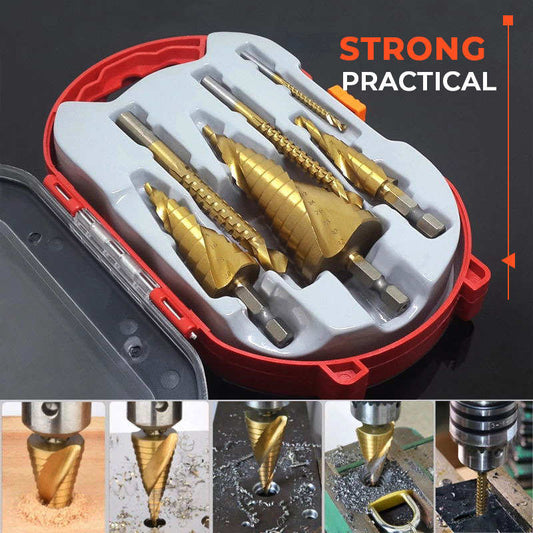 🔥🔥Juego de Brocas de Titanio（6pcs）