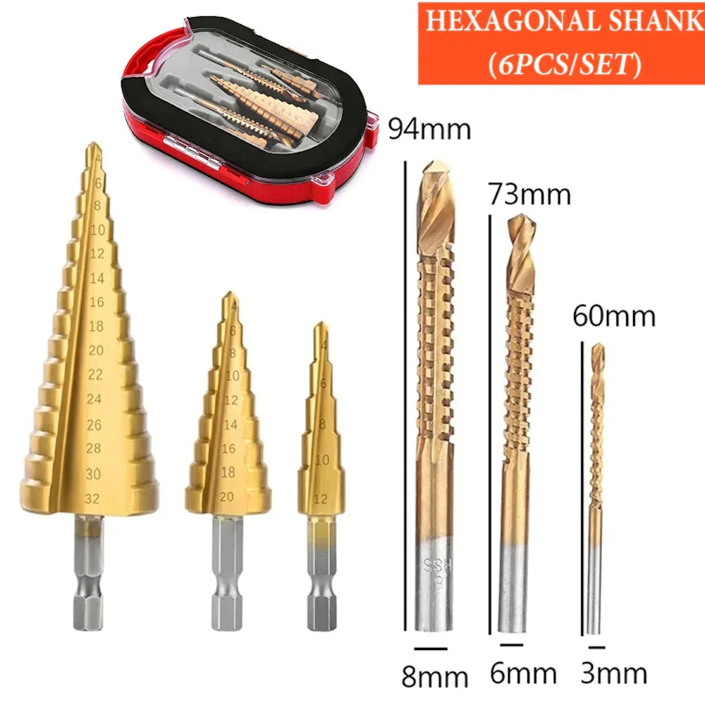 Juego de Brocas de Titanio（6pcs）