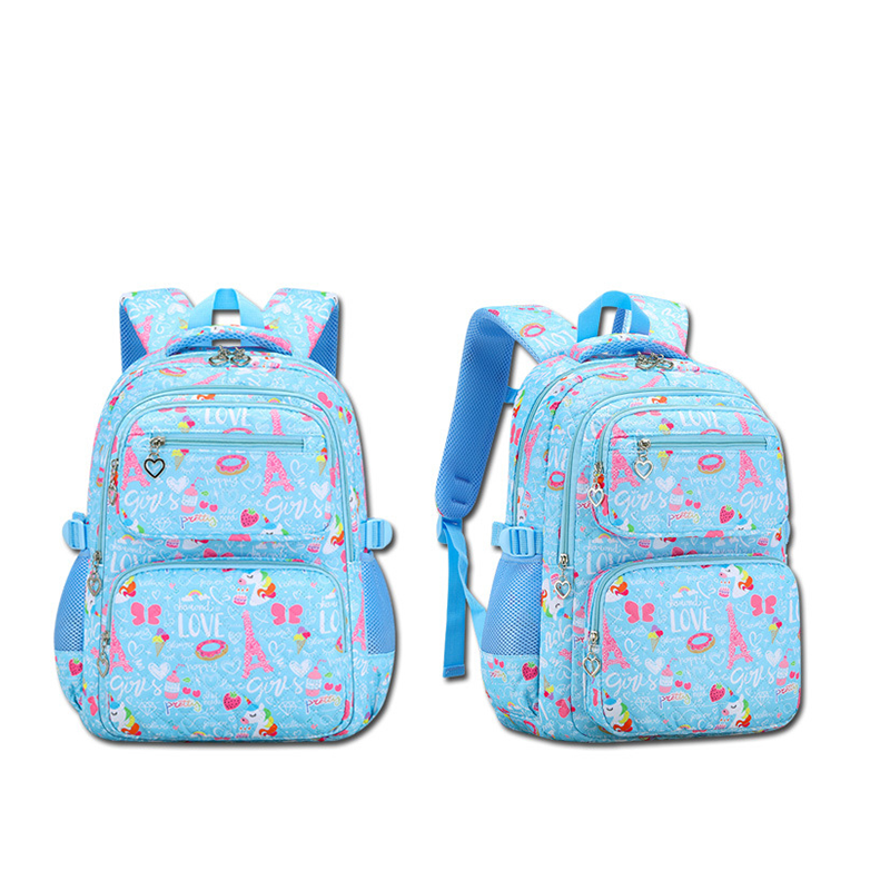 Girls' Cute Multi-Pocket School Backpack