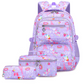 Girls' Cute Multi-Pocket School Backpack