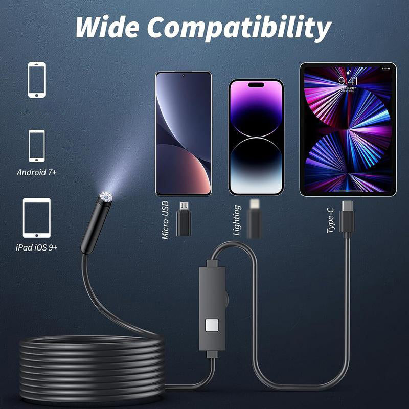 🔥 Cámara endoscópica HD impermeable especialmente práctica