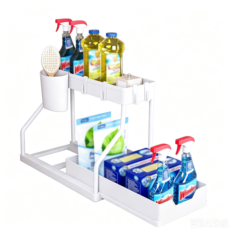 🔥🔥Organizador extraíble de 2 niveles para debajo del fregadero