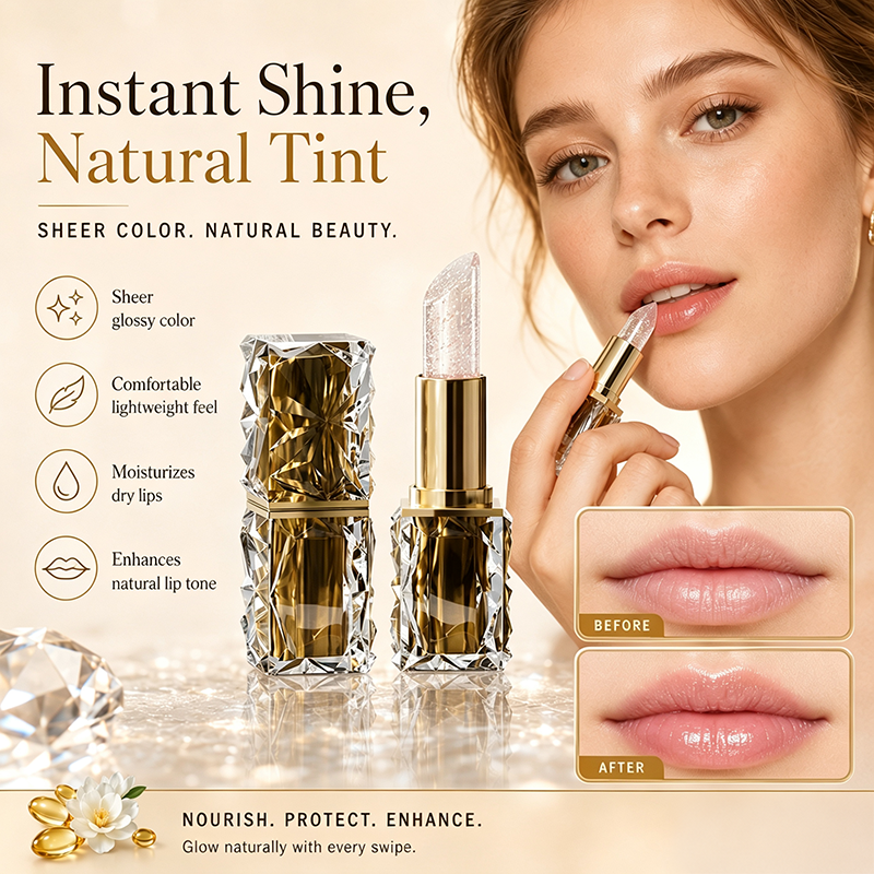 Lápiz labial en gel que cambia de color con la temperatura