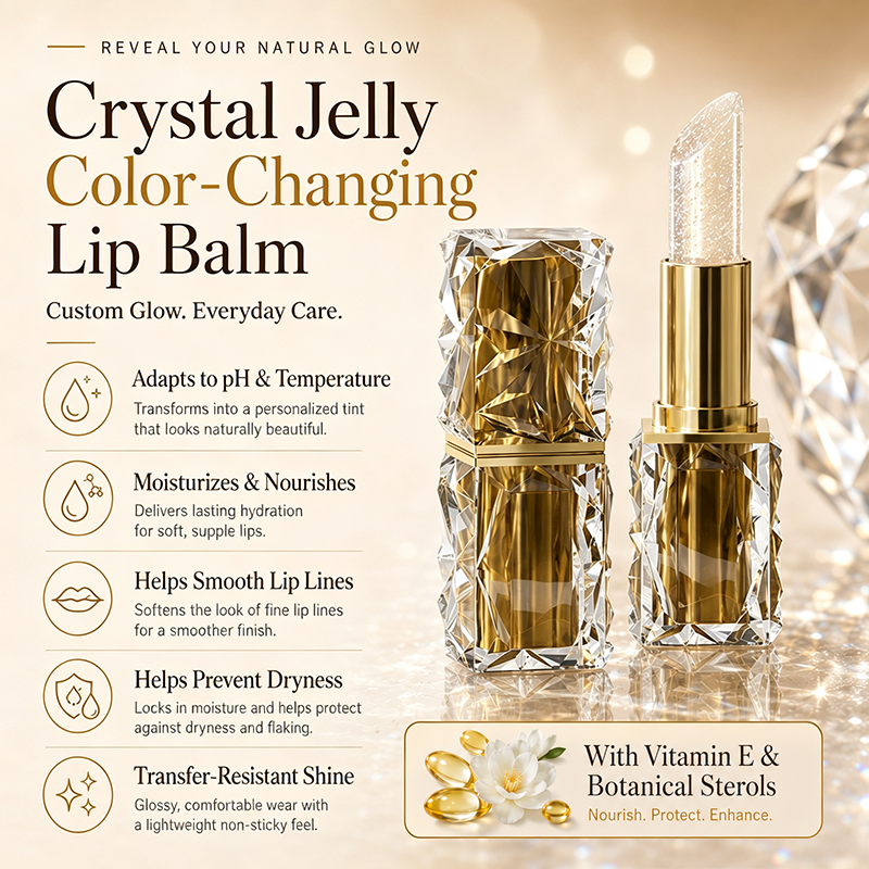 Lápiz labial en gel que cambia de color con la temperatura