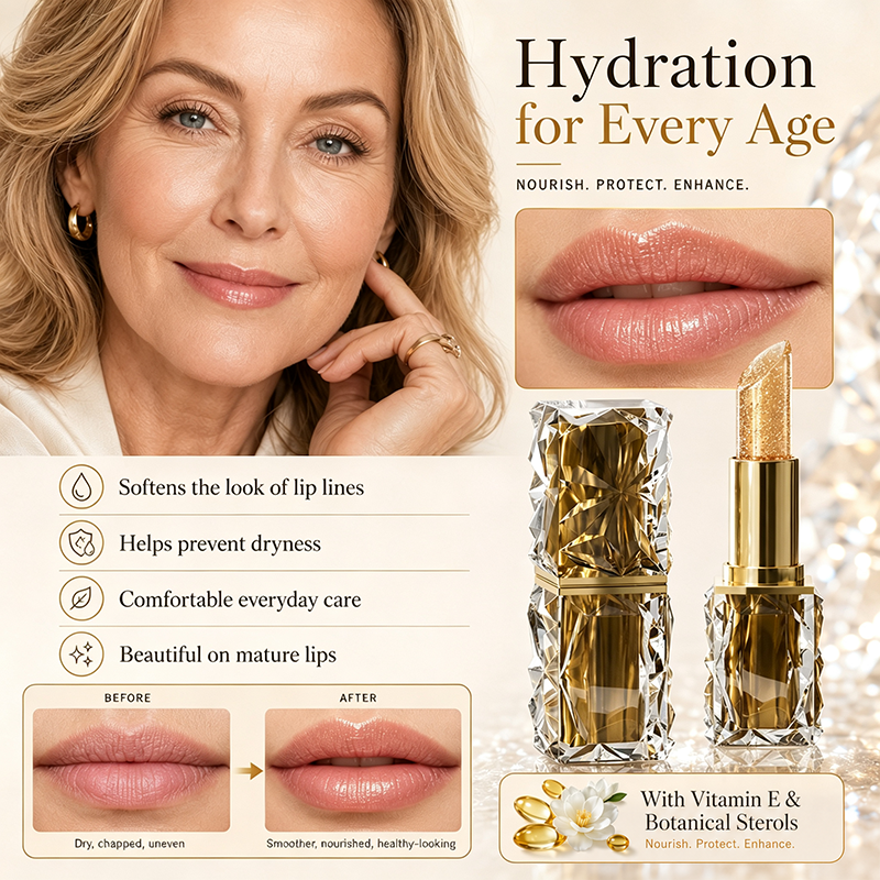 Lápiz labial en gel que cambia de color con la temperatura