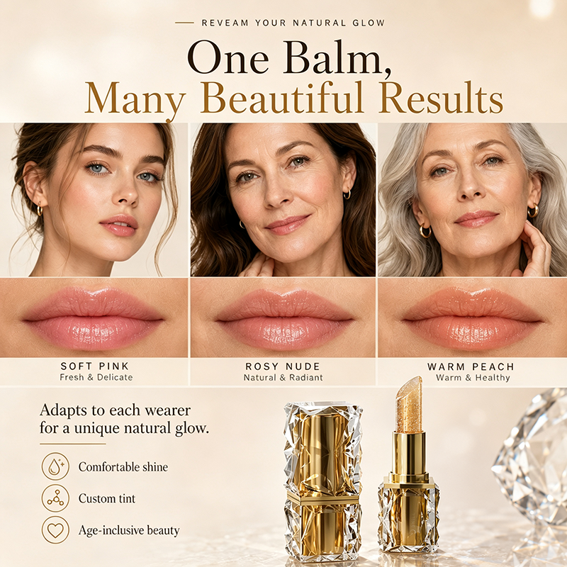 Lápiz labial en gel que cambia de color con la temperatura