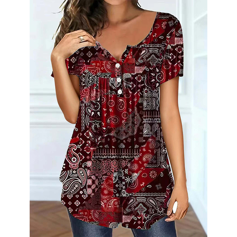 Women's Casual V-Neck Top