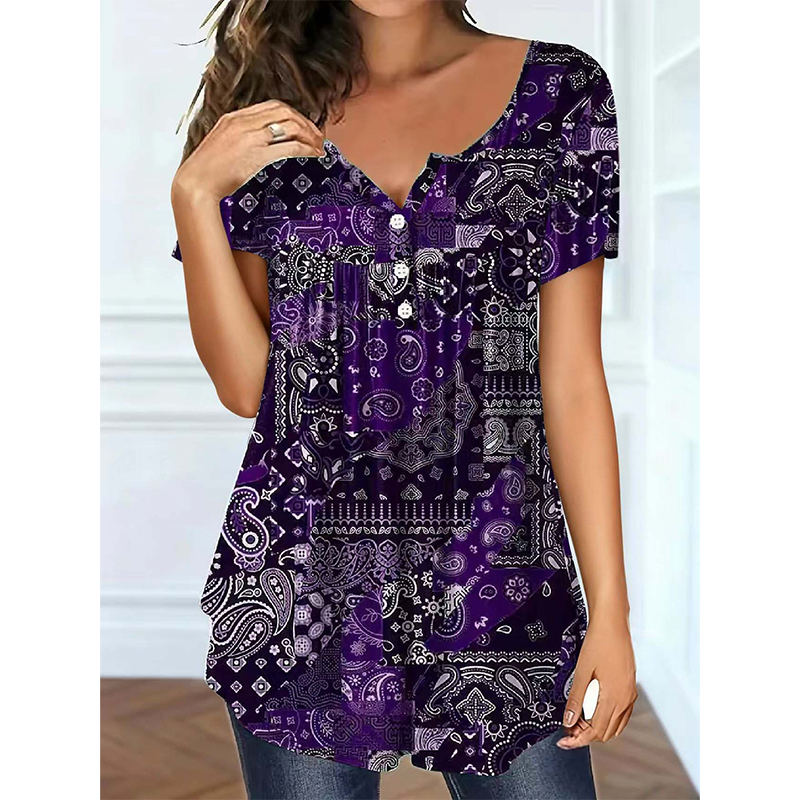 Women's Casual V-Neck Top