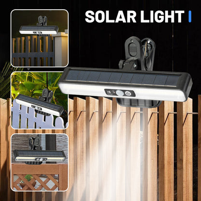 🔥🔥 Luces solares exteriores con clip y sensor de movimiento