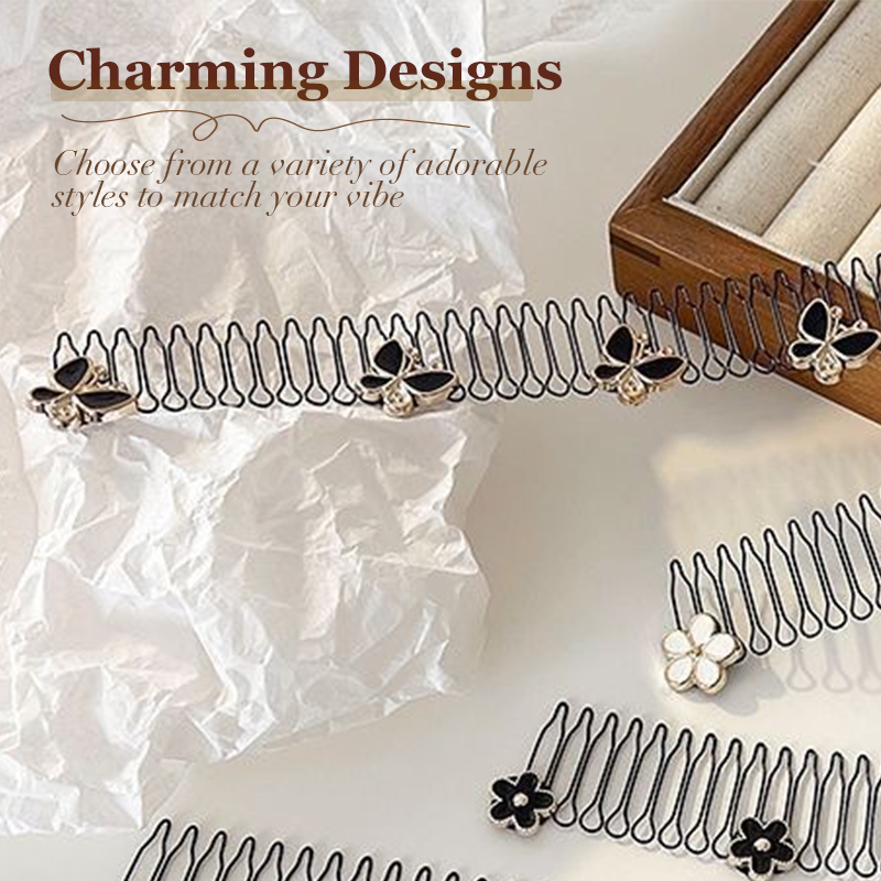 🔥¡Oferta imperdible con 50% de descuento!🔥 Elegante diadema flexible e invisible que evita los cabellos sueltos: agarre en espiral, sin marcas ni enredos 💇