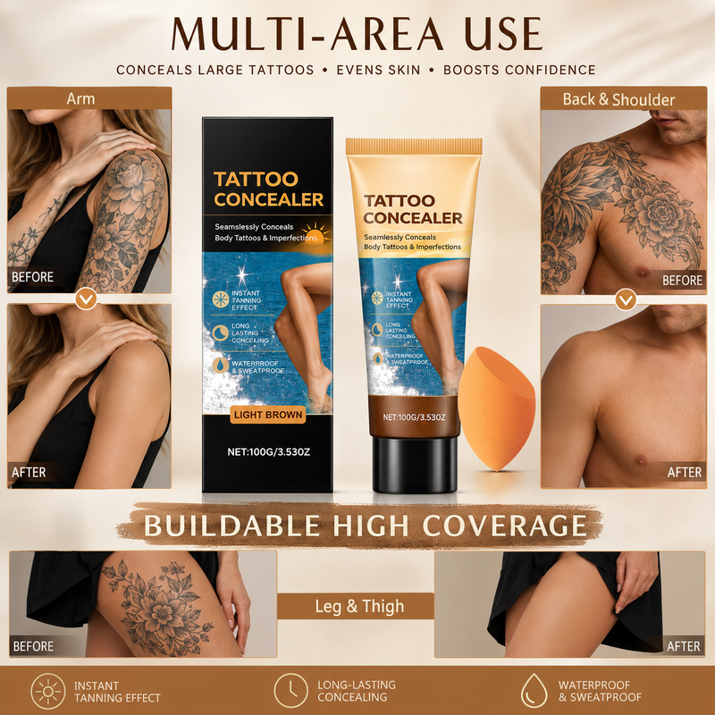 Waterproof Full Coverage Tattoo Concealer