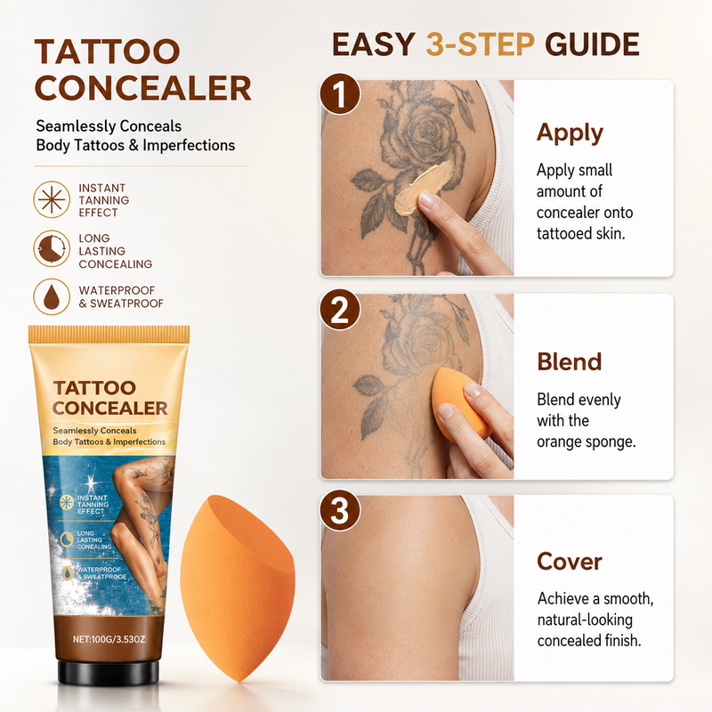 Waterproof Full Coverage Tattoo Concealer