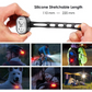 Luz delantera y trasera recargable para bicicleta