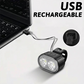 Luz delantera y trasera recargable para bicicleta