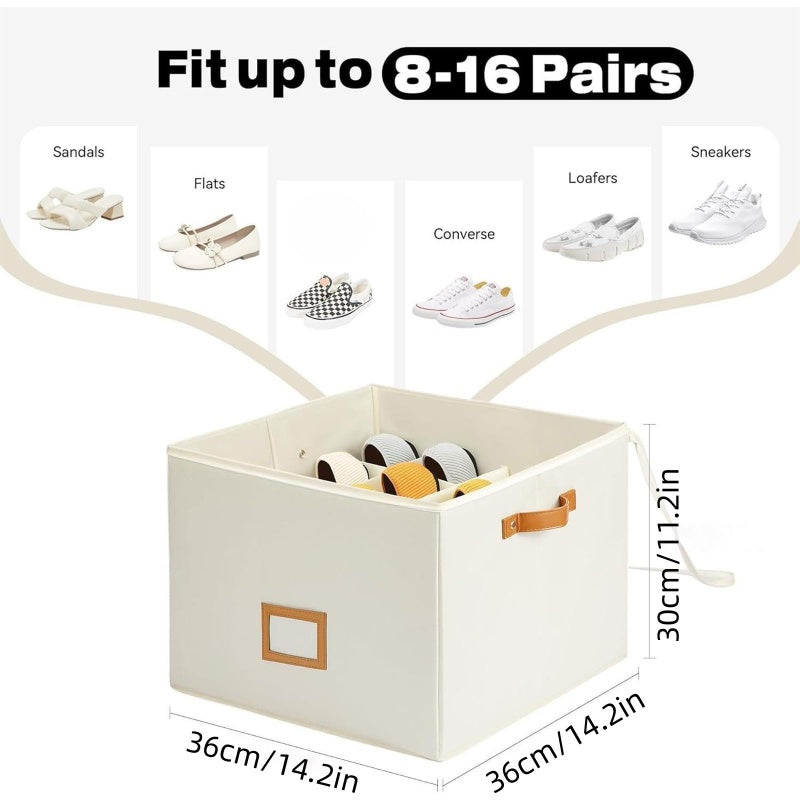 👟 ¡50% de descuento AHORA! 📦 Organizador plegable de zapatos para ahorrar espacio – Gran capacidad y tapa transparente – Caja de almacenamiento a prueba de polvo para zapatillas ✨