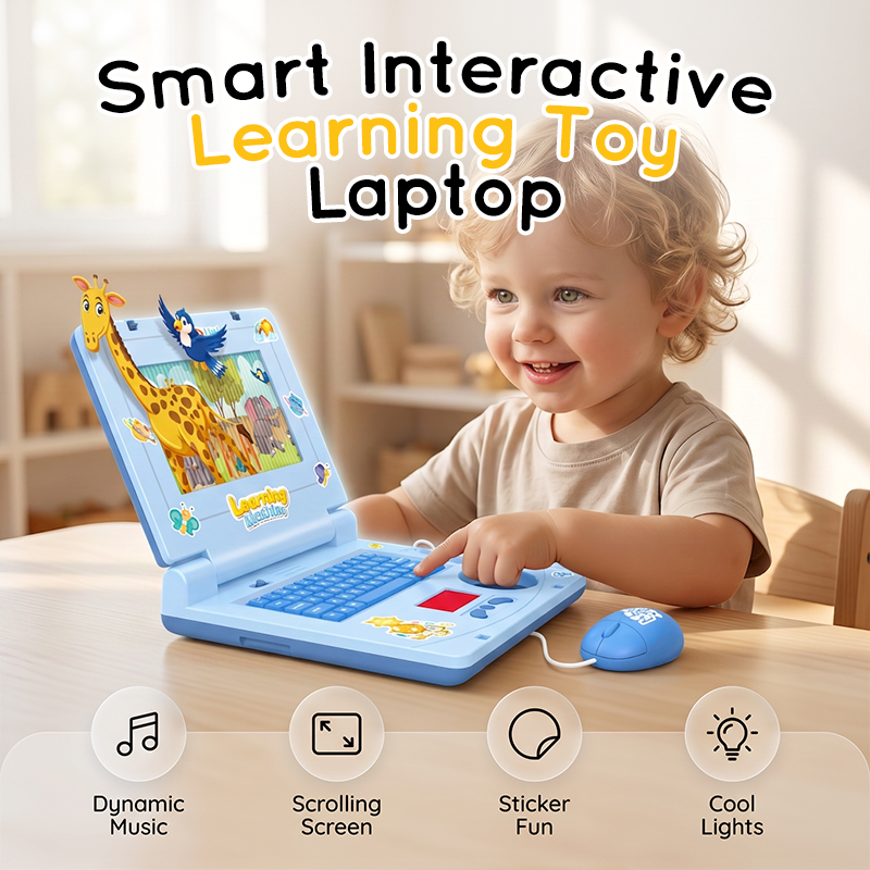 🔥50% de desconto por tempo limitado! 👧Brinquedos educativos para estimular as capacidades cognitivas das crianças! 🖥️Portátil de brincar com simulação interativa