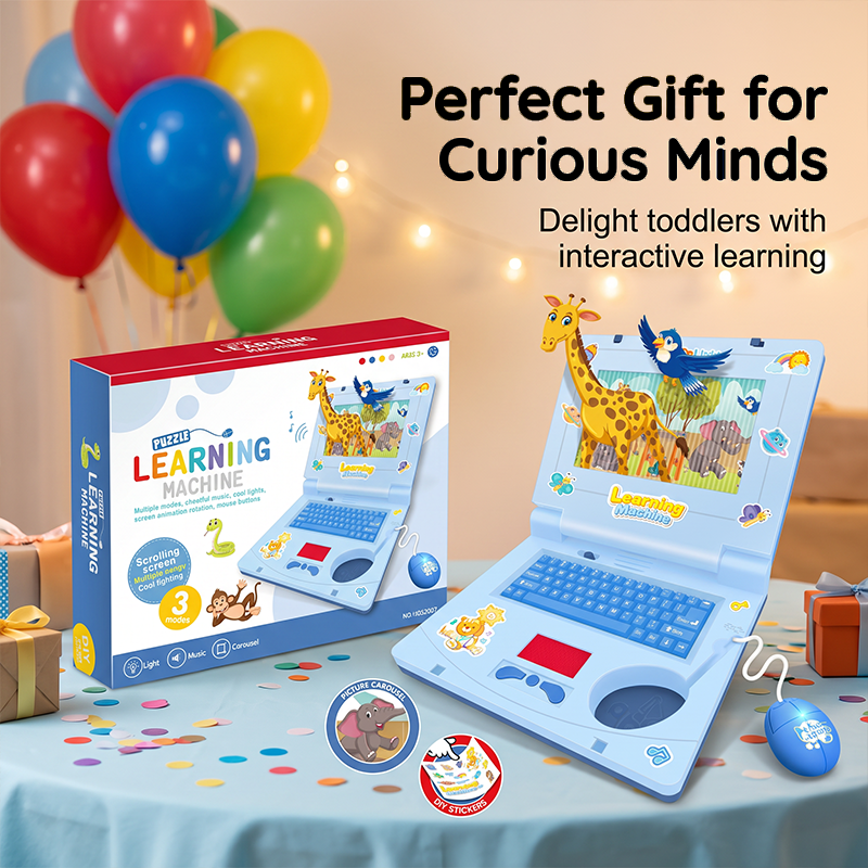 🔥50% de desconto por tempo limitado! 👧Brinquedos educativos para estimular as capacidades cognitivas das crianças! 🖥️Portátil de brincar com simulação interativa