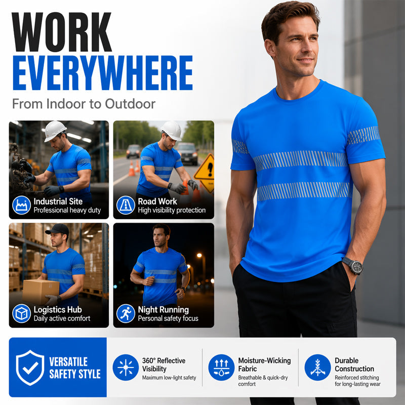 🚧💡 LIMITED TIME 50% OFF! 🦺Hi-Vis Reflective Safety Top – Bright visibility & 360° protection.