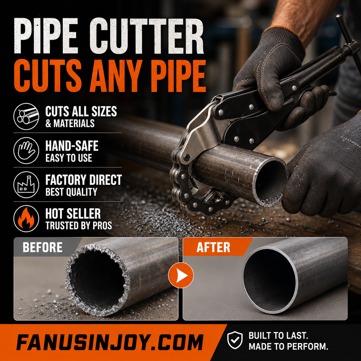 💥Limited time 50% off！🏭Factory direct cutters, expert certified quality goods🛠️Heavy Duty Exhaust Pipe Chain Cutter Pliers