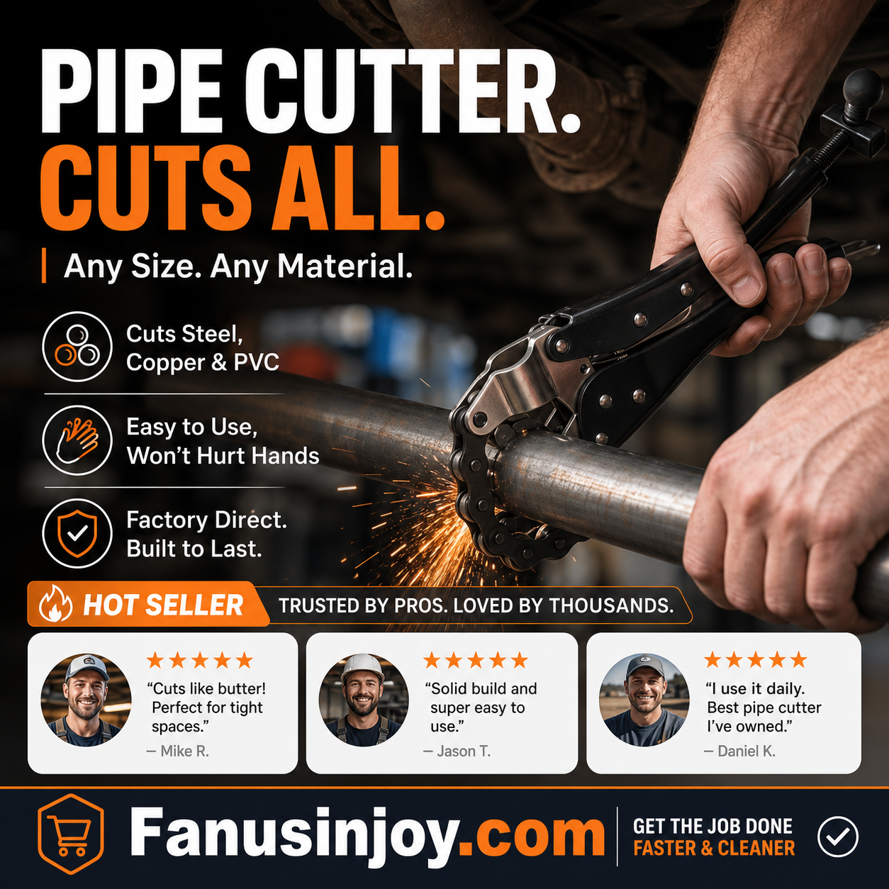 💥Limited time 50% off！🏭Factory direct cutters, expert certified quality goods🛠️Heavy Duty Exhaust Pipe Chain Cutter Pliers