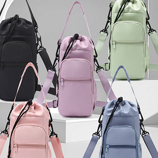 Bolsa portabotellas con bolsillos para el teléfono