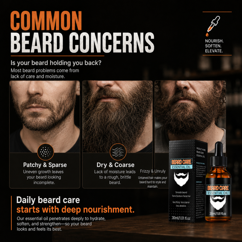 Aceite esencial nutritivo para el cuidado de la barba