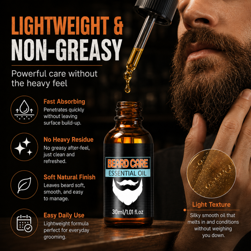 Aceite esencial nutritivo para el cuidado de la barba