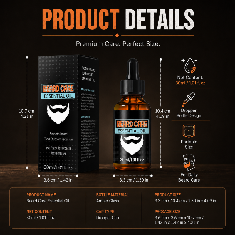 Aceite esencial nutritivo para el cuidado de la barba