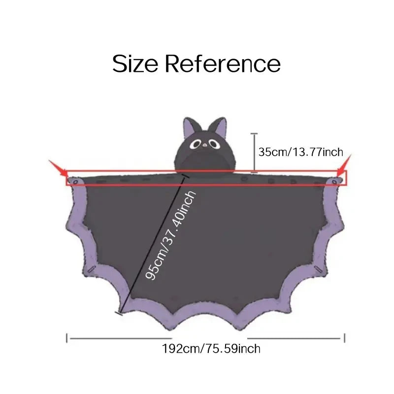 🎁【summerween】1pc Unisex Wearable Blanket Bat  Hooded Cape