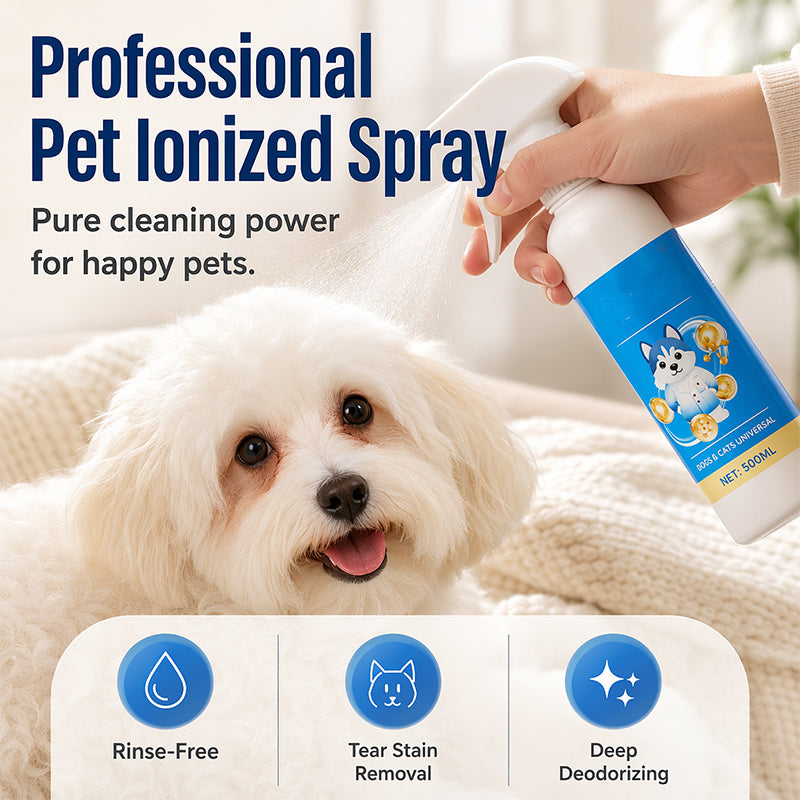 No-Rinse Pet Cleaning Spray Stain and Odor Remover for Dogs and Cats 500ml