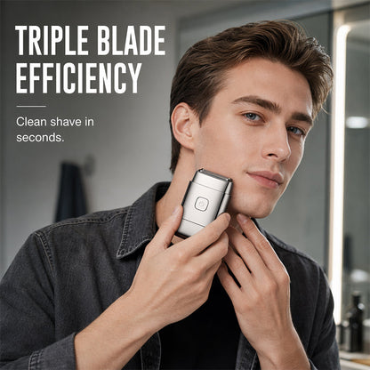 🔥🔥Afeitadora eléctrica portátil para hombre con 3 cuchillas
