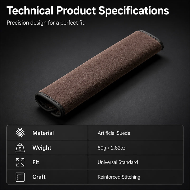 ⏳Limited-time 50% off⏰Universal Faux Suede Car Seat Belt Shoulder Cover Extended Cushion Padding🛡️🎽