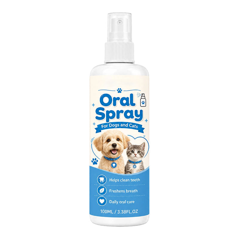 🥳¡OFERTA ESPECIAL 2026!🥳💞¡Más de 50.000 unidades vendidas!🐶🐱 ¡50% de descuento! Spray de limpieza bucal para mascotas: refresca el aliento y favorece la higiene bucal diaria. Bruma suave, fácil de usar: ¡no necesita cepillado! 🌸🧴