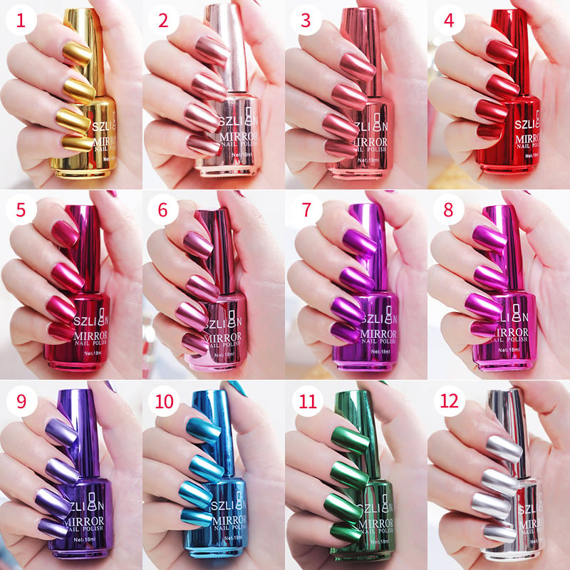 📢📢50% OFF !! ⏰2026 Glamorous Metallic Mirror Nail Polish