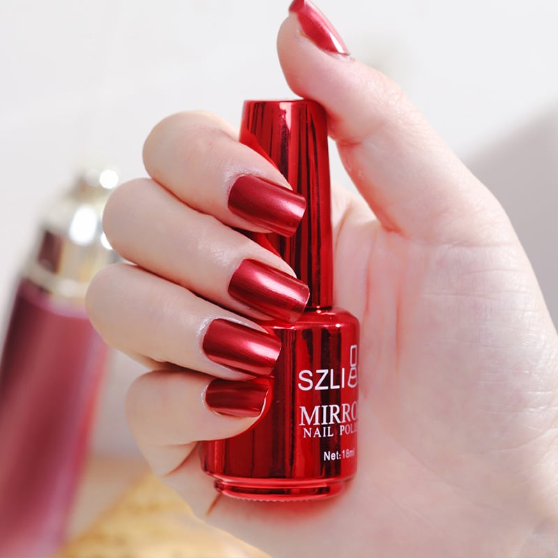 📢📢50% OFF !! ⏰2026 Glamorous Metallic Mirror Nail Polish