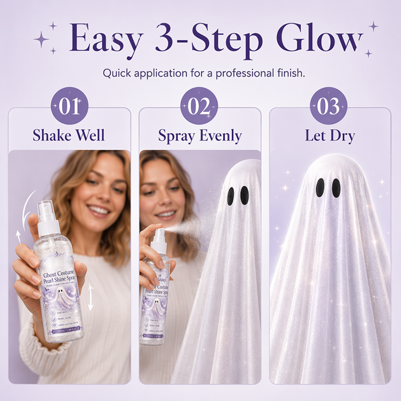 🥳¡OFERTA ESPECIAL 2026!🥳💞¡Más de 50.000 unidades vendidas!🎃✨ ¡50% de descuento! Spray perlado para disfraces de Halloween: una bruma ultrafina que añade un brillo nacarado mágico a cualquier atuendo. ¡Rocía y brilla! ¡Sin coser ni pegar! 👻💫