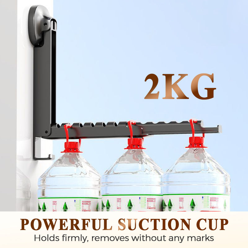🔥¡Oferta imperdible con 50% de descuento!🔥 Tendedero plegable extensible con ventosas: no requiere taladro, ahorra espacio, ideal para baño y balcón 👚