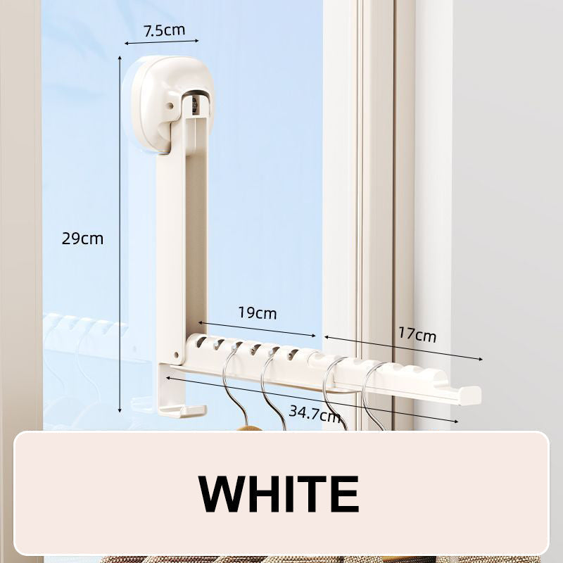 🔥¡Oferta imperdible con 50% de descuento!🔥 Tendedero plegable extensible con ventosas: no requiere taladro, ahorra espacio, ideal para baño y balcón 👚