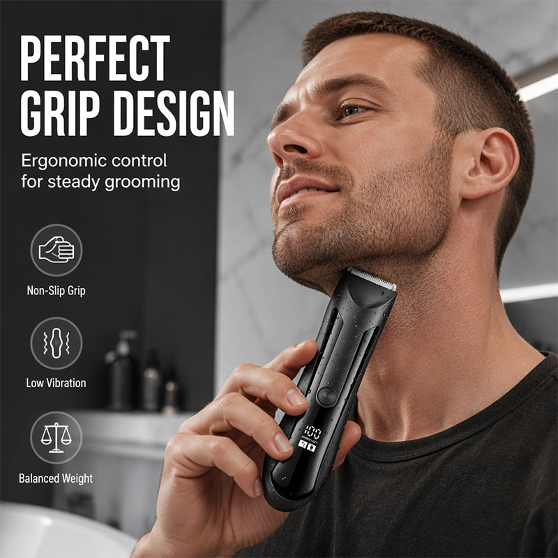 🪒 Men's 2-in-1 Body Hair Trimmer — Dual-Head Body Groomer