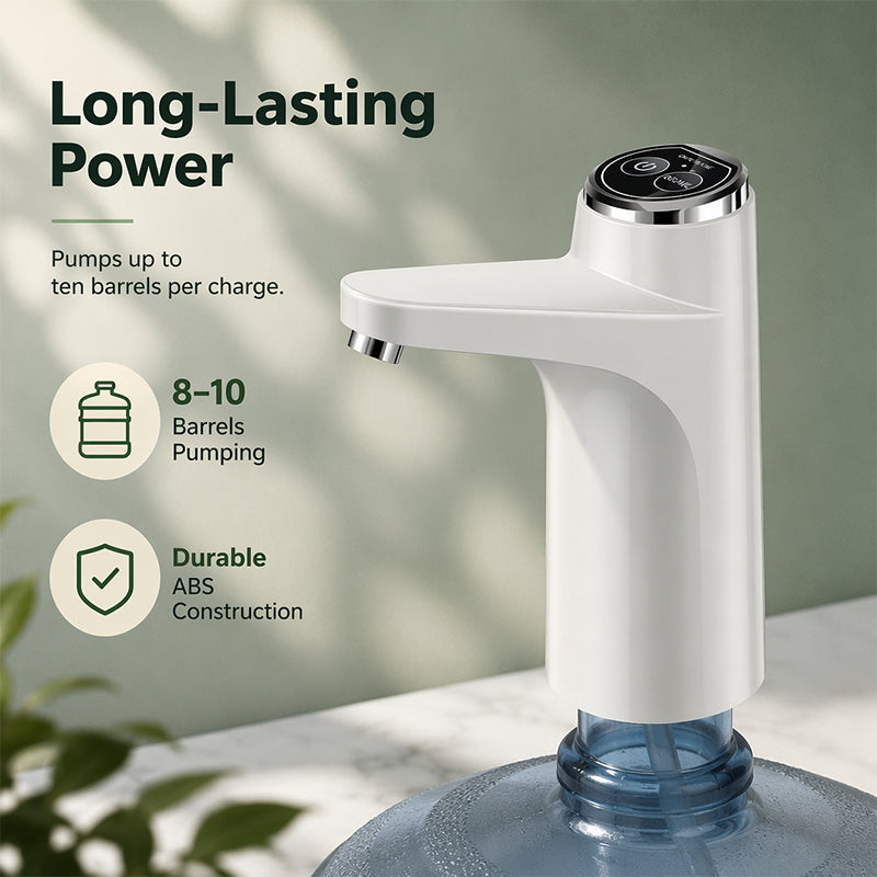 Rechargeable Electric Water Bottle Pump