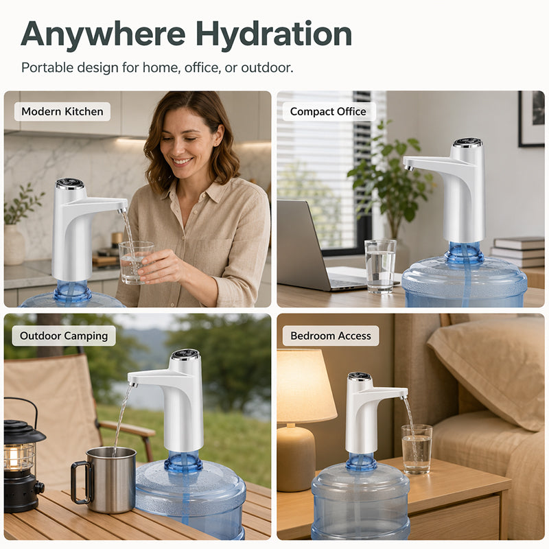 Rechargeable Electric Water Bottle Pump
