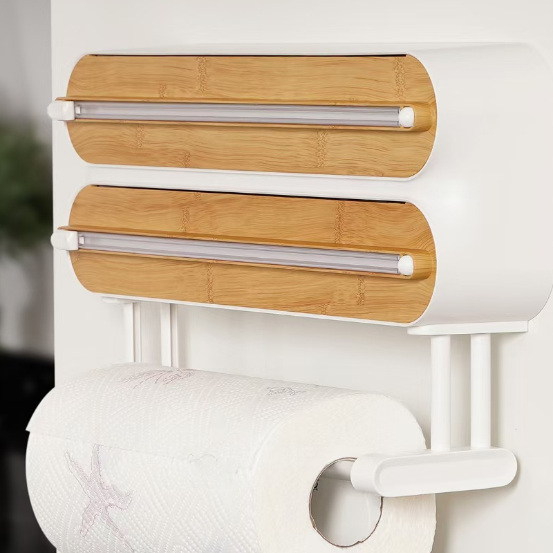 2-in-1 Magnetic Wrap Cutter & Towel Holder