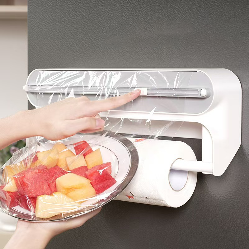 2-in-1 Magnetic Wrap Cutter & Towel Holder