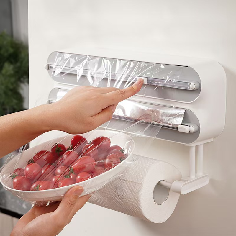 2-in-1 Magnetic Wrap Cutter & Towel Holder
