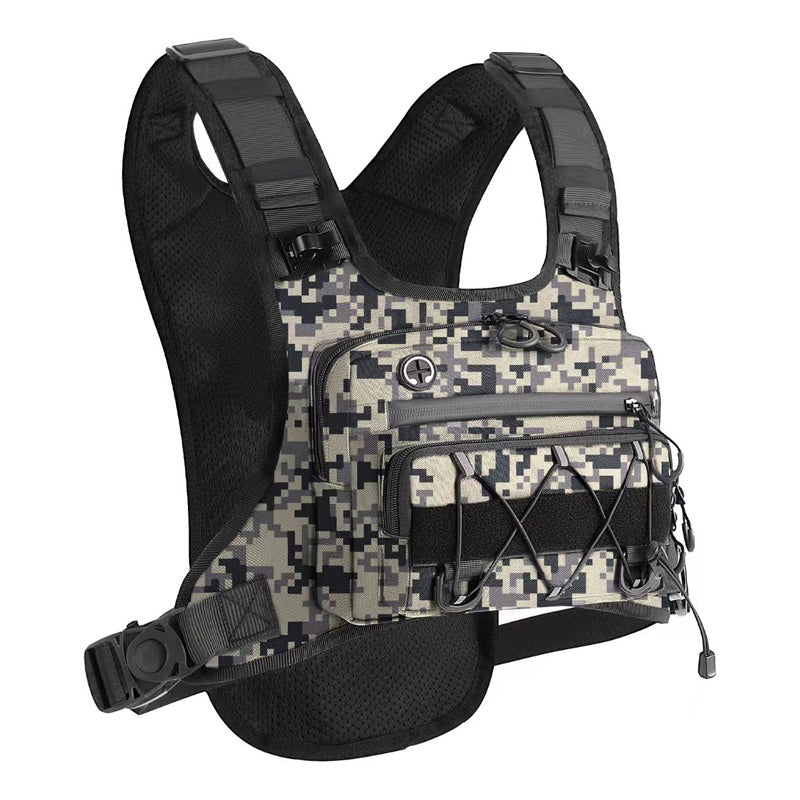 🔥Hot Sale 50% OFF🔥Front & Back Cycling Vest Pack for Men – Hydration Ready, 3L Storage, Breathable Mesh 🏃