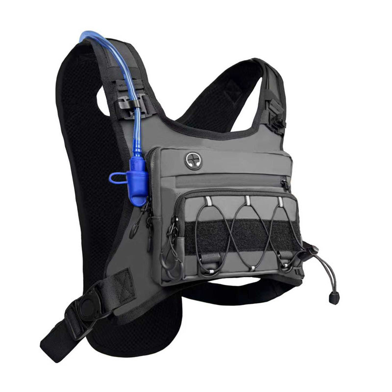 🔥Hot Sale 50% OFF🔥Front & Back Cycling Vest Pack for Men – Hydration Ready, 3L Storage, Breathable Mesh 🏃