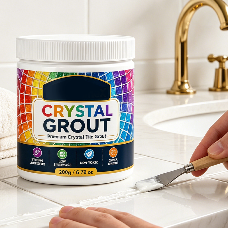 🔥¡Oferta imperdible con 50% de descuento!🔥 Lechada para azulejos Crystal – Impermeable, de alta resistencia, para azulejos y mosaicos 💎
