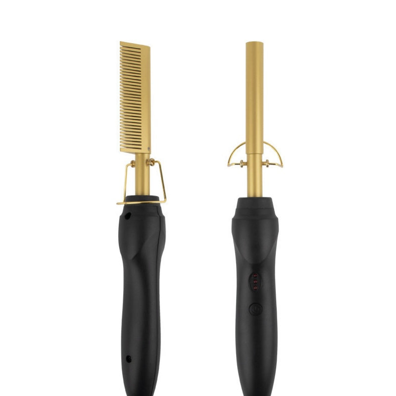 ✨️Amazing Discount on 🔥2026 New Arrival！🎁💇‍♀️Heats in 3 Seconds & Shapes in 5 Seconds！👱‍♀️Create Perfect Hairstyles Quickly！✨️Portable Electric Hair Straightening and Curling Comb